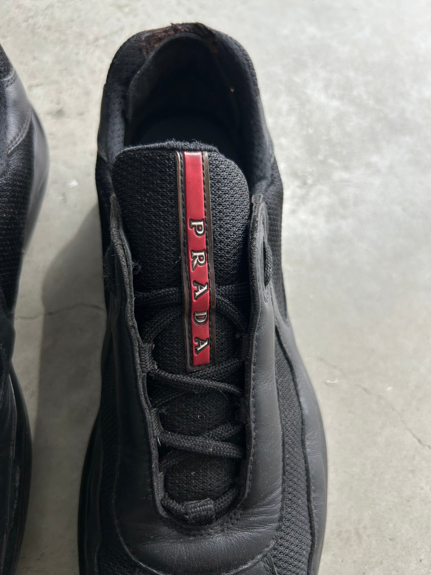 Prada America Cup Black Low Sneakers