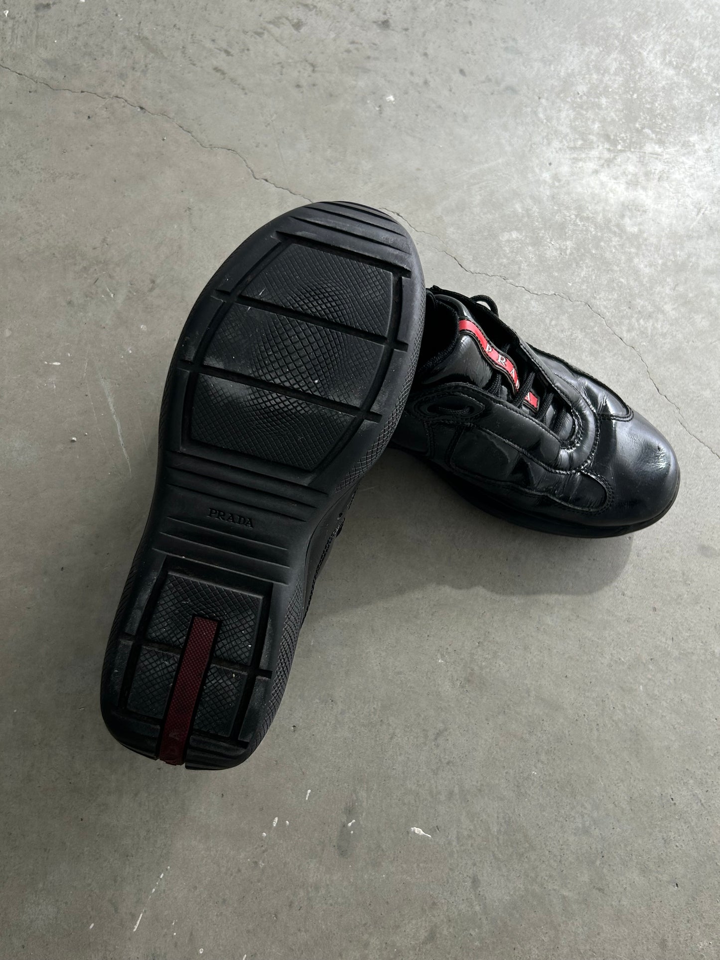 Prada America Cup Black Low Sneakers