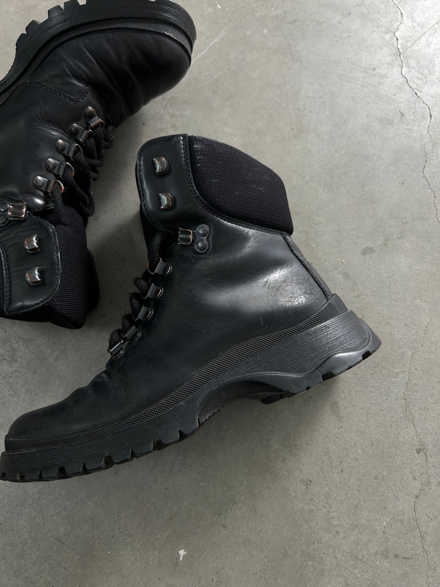 Prada 00's Combat Boots