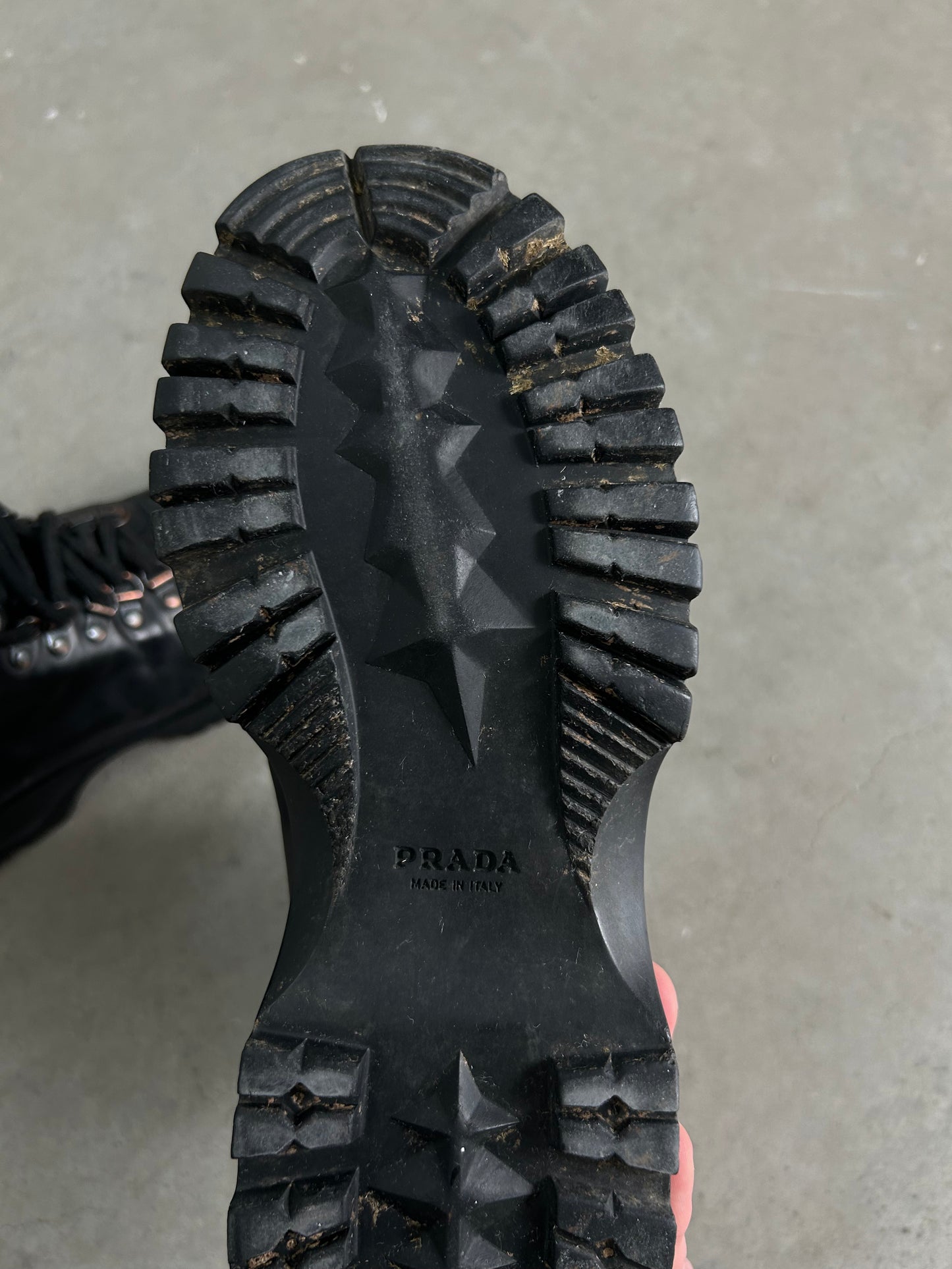 Prada 00's Combat Boots