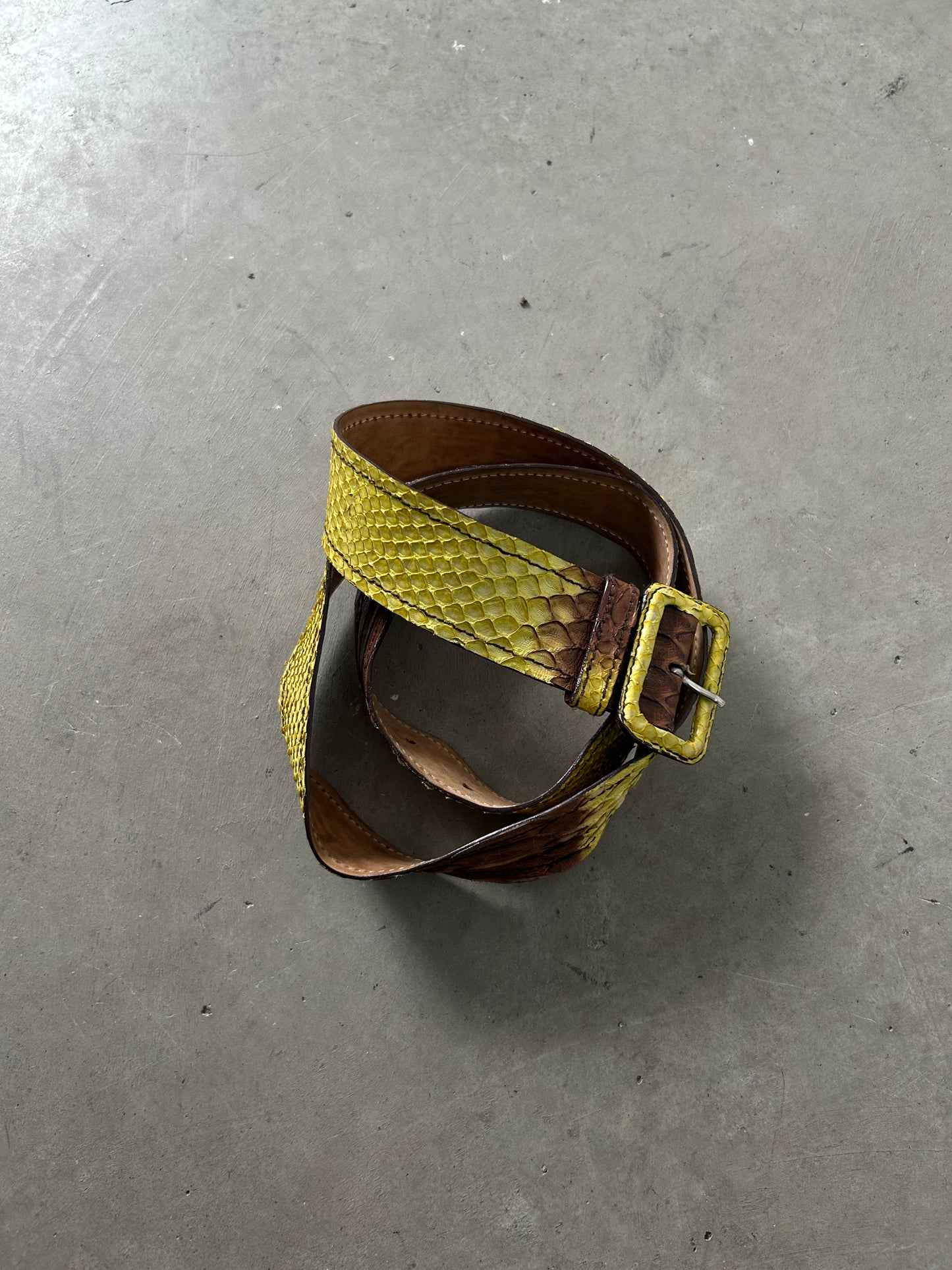 Prada Python Belt