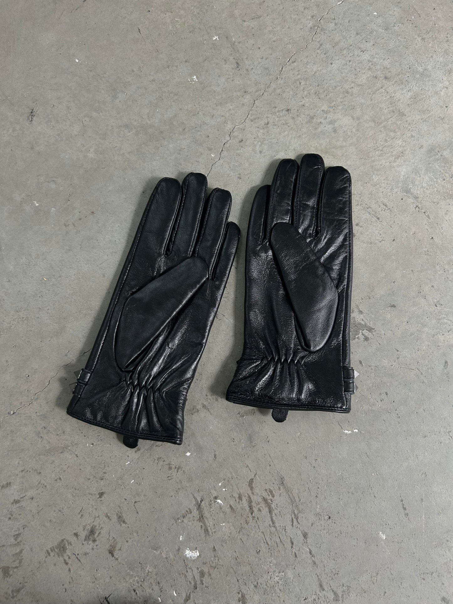 Valentino Studded Leather Gloves