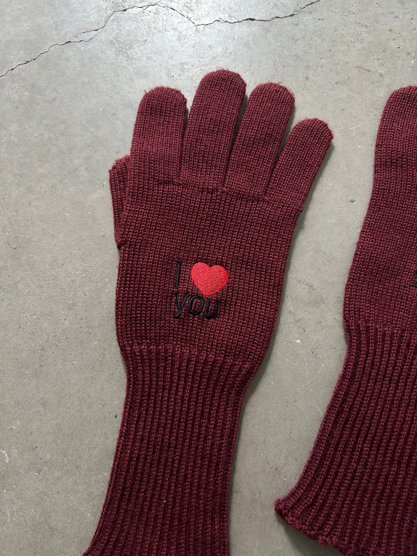 Raf Simons FW18 "I love you" Gloves