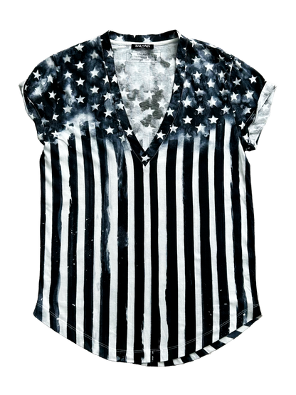 Balmain V-Neck Usa Tee