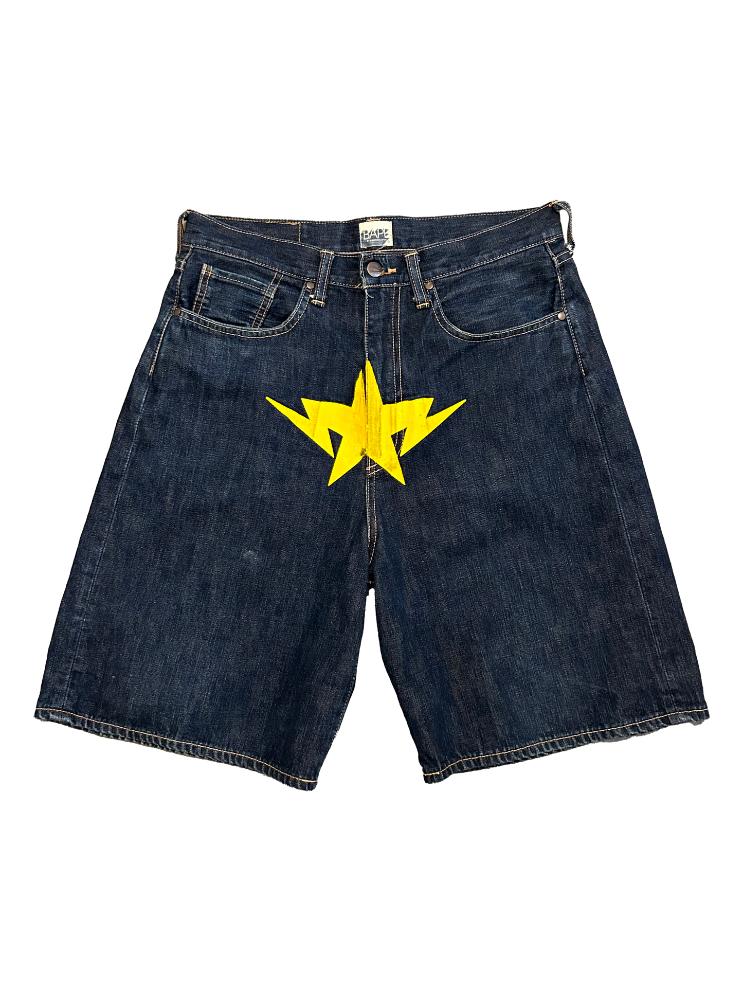 A Bathing Ape Bapesta Jean Shorts (M)