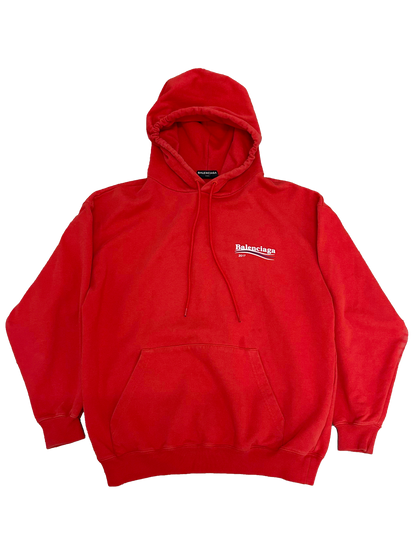 Balenciaga Red Political Campaign Hoodie 2017 (M)