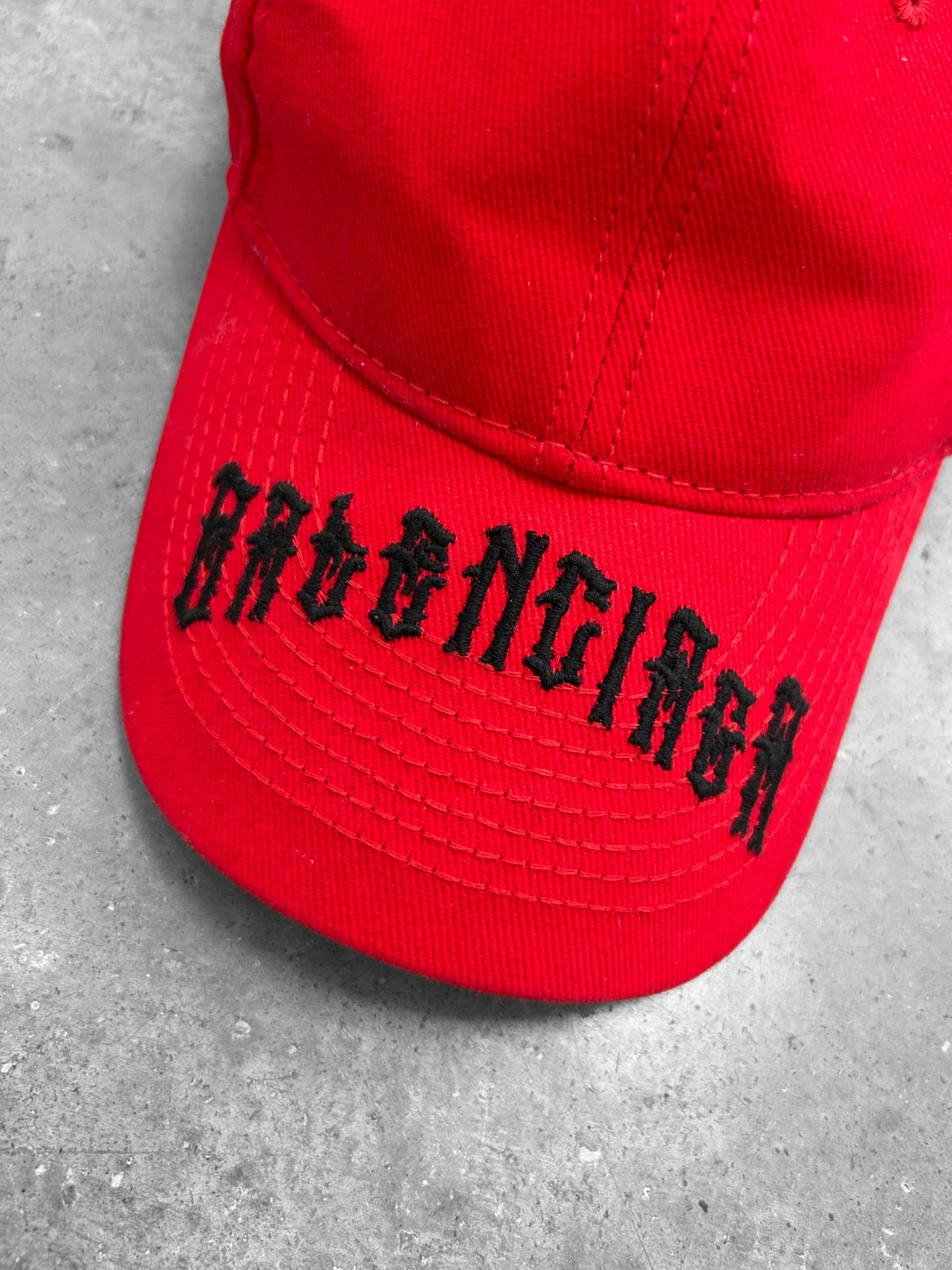 Balenciaga Gothic Lettering Cap