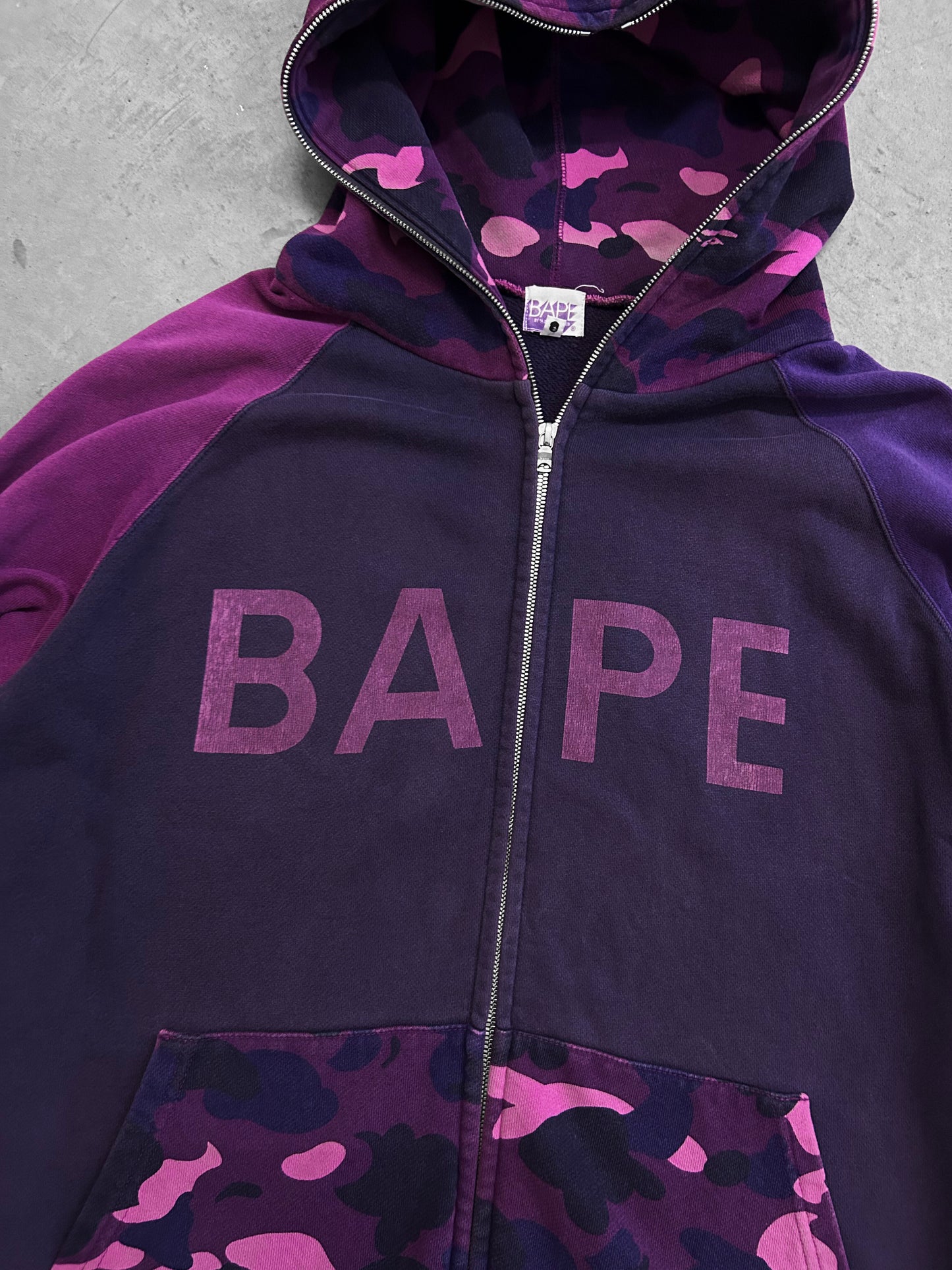 A Bathing Ape Nigo Purple Camo Jacket (L)