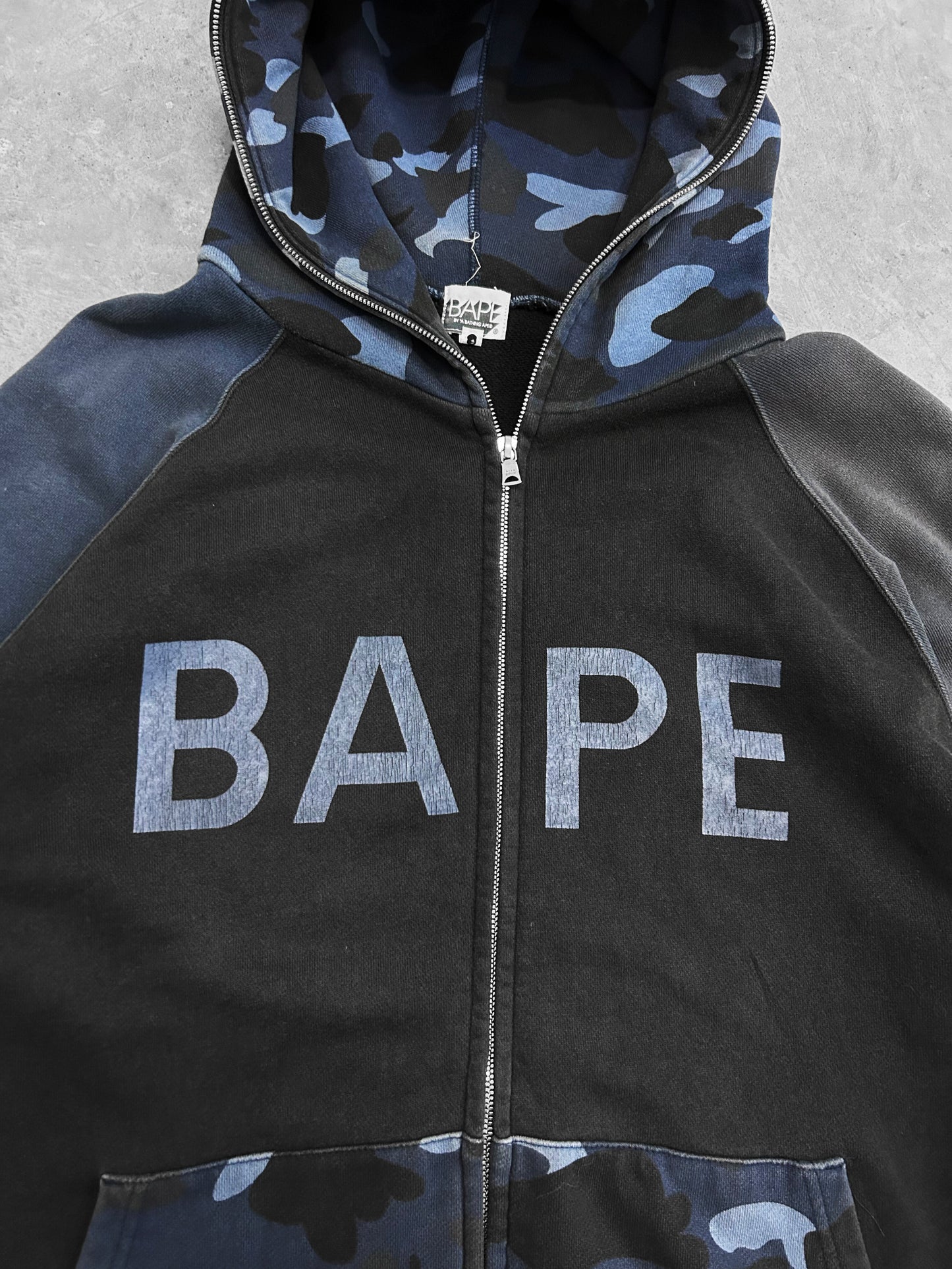 "A Bathing Ape" Blue Camo Jacket (L)