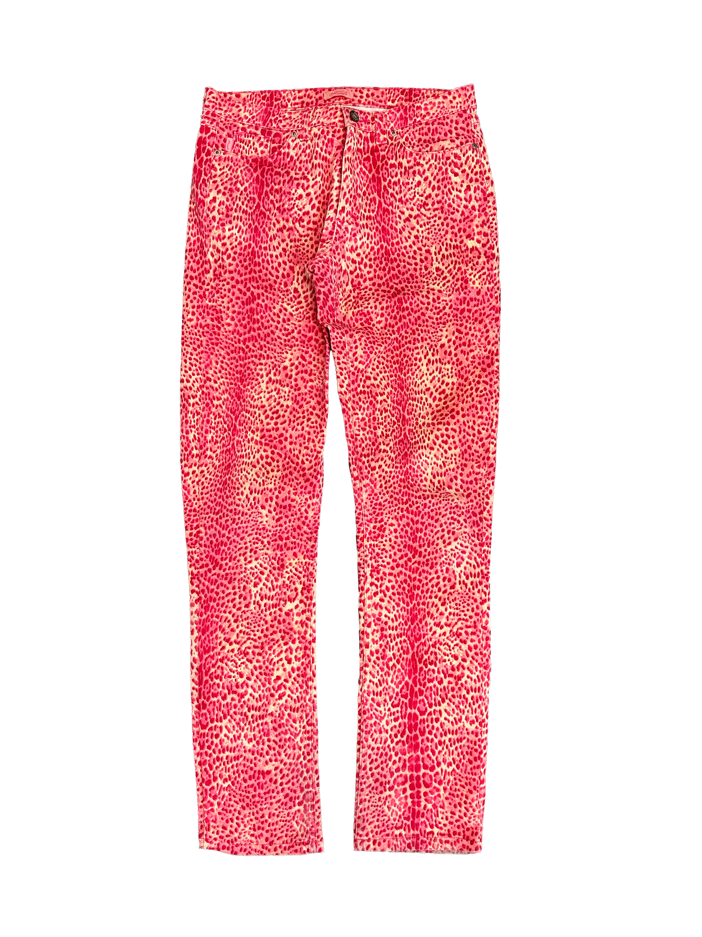 Just Cavalli Pink Leopard Pants (W28)