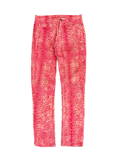 Just Cavalli Pink Leopard Pants (W28)