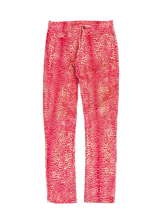 Just Cavalli Pink Leopard Pants (W28)