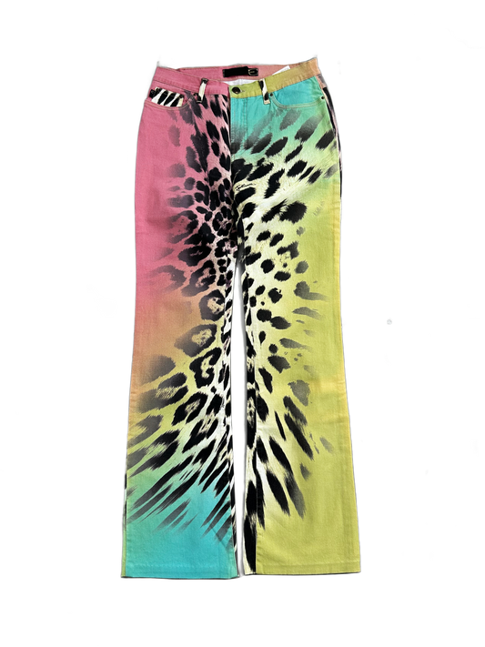 Just Cavalli Multicolour Cheetah Pants