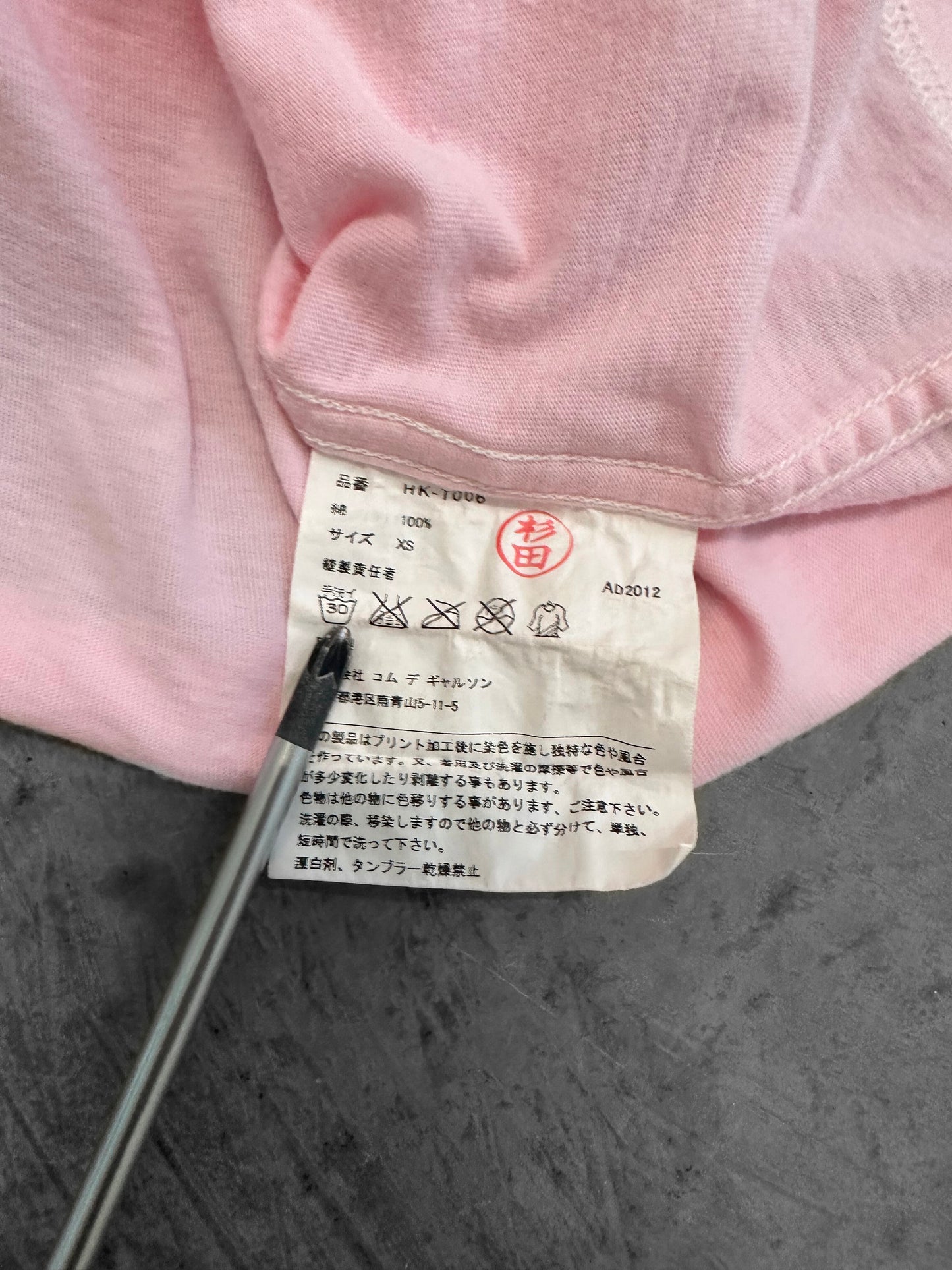 Comme des Garçons CDGH Pink Logo Longsleeve (S)