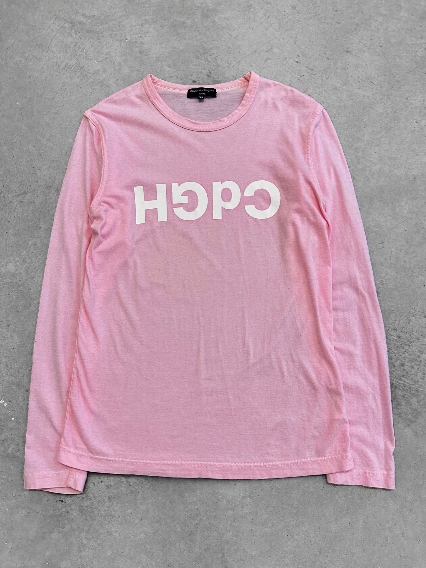 Comme des Garçons CDGH Pink Logo Longsleeve (S)