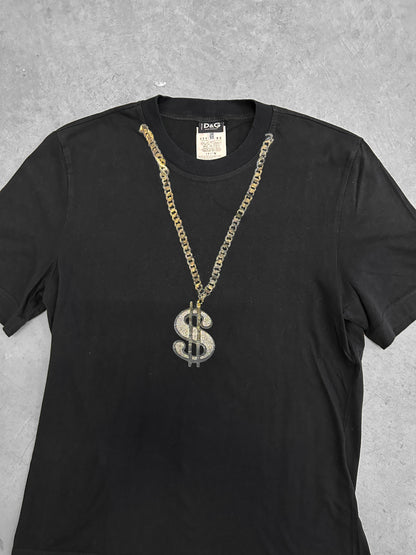 Dolce & Gabbana Gold "$" Chain Tee (S)