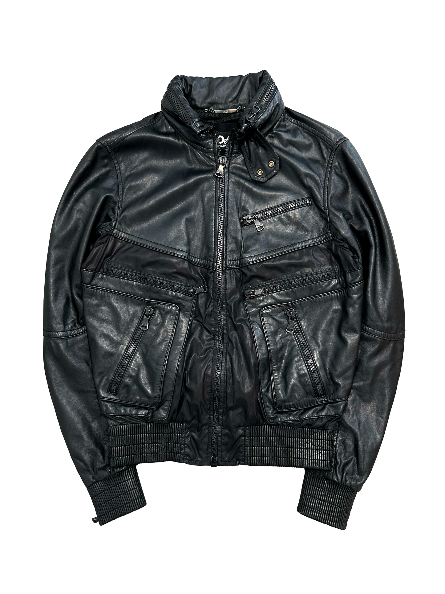 Dolce & Gabbana Leather Alpha Jacket (M)