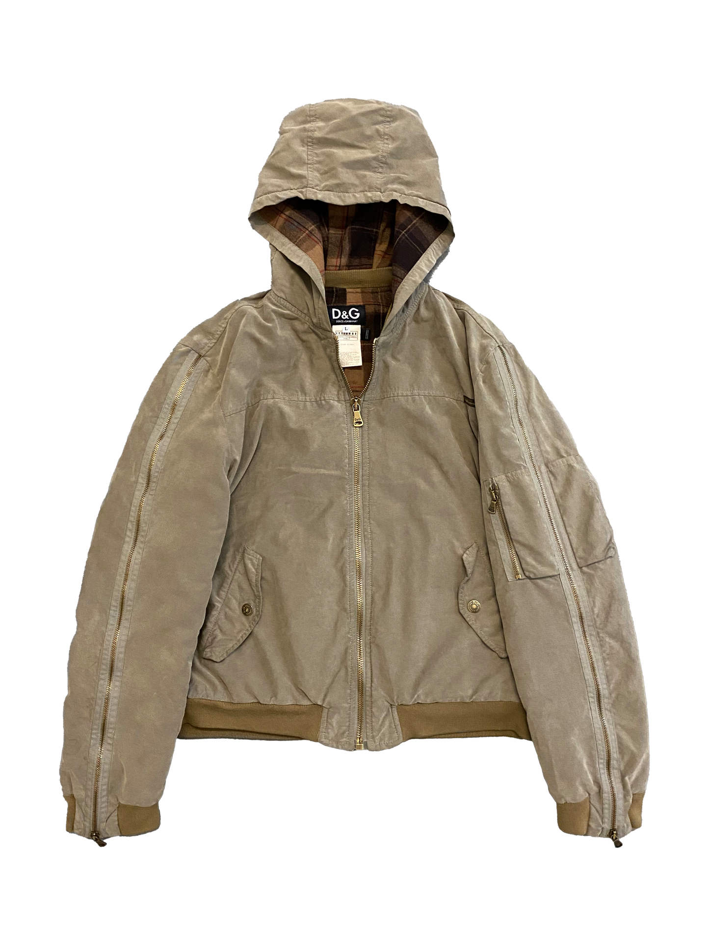 Dolce & Gabbana aw2003 Camel Zipper Bomber (M)