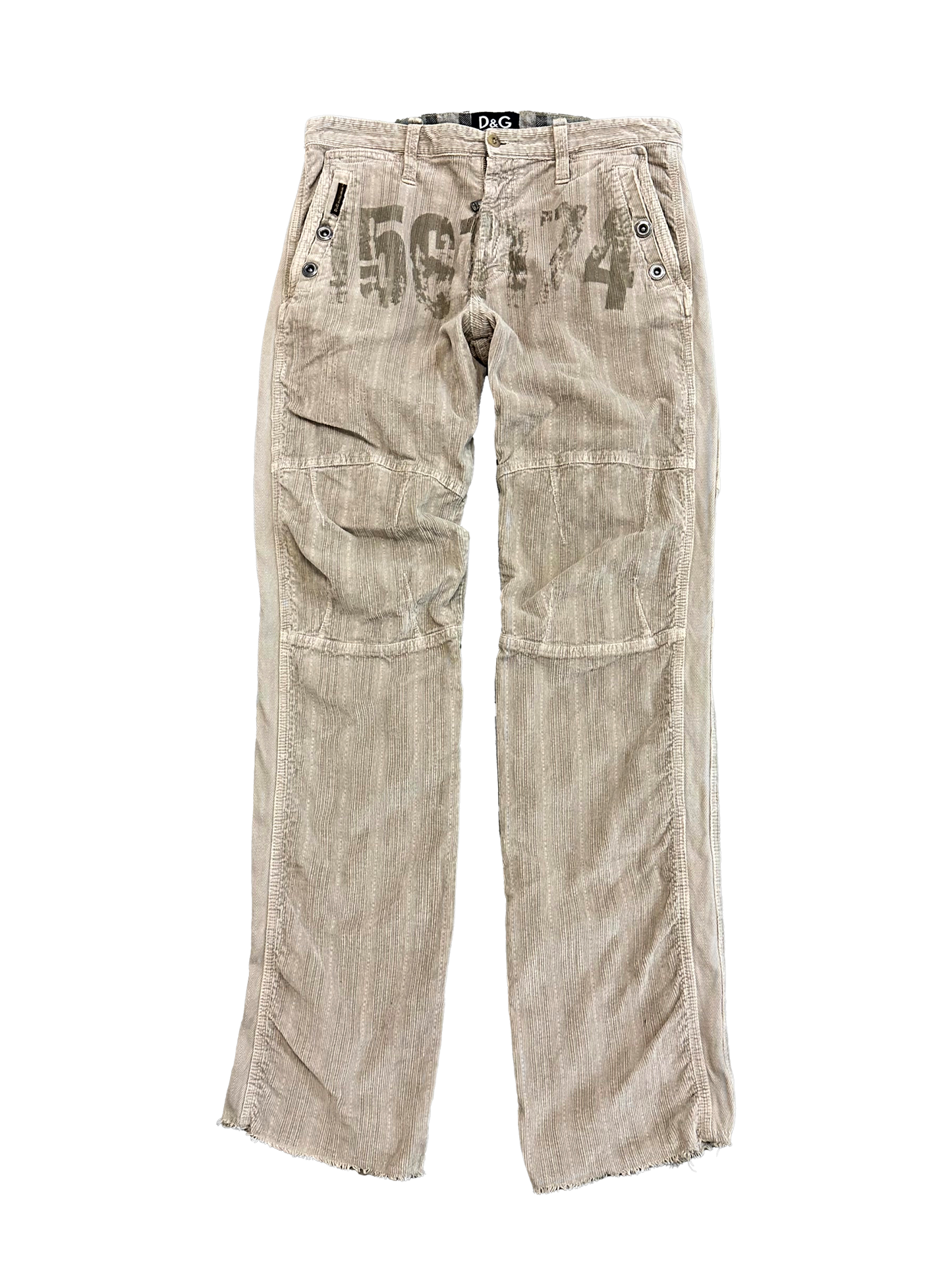 Dolce & Gabbana Corduroy Number Pants (M)