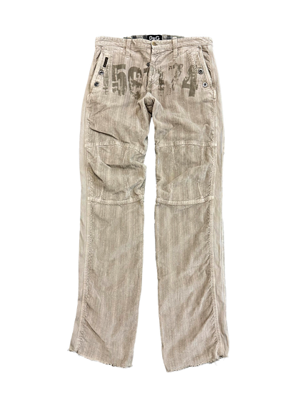 Dolce & Gabbana Corduroy Number Pants (M)