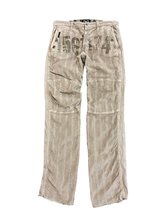 Dolce & Gabbana Corduroy Number Pants (M)