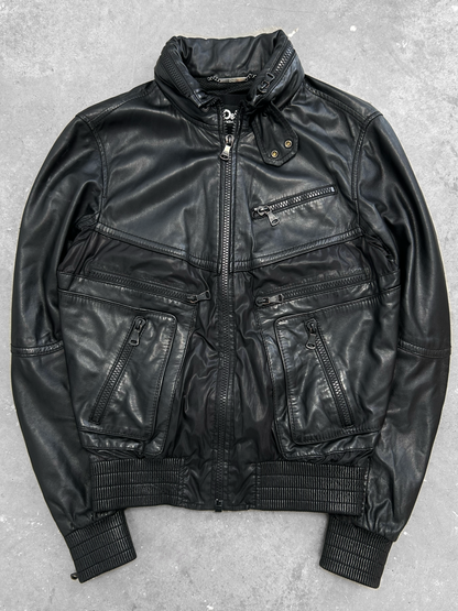 Dolce & Gabbana Leather Alpha Jacket (M)