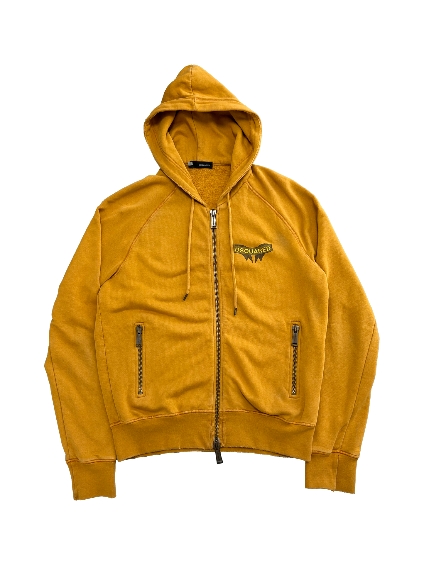 Dsquared2 Zip-Up Mustard Hoodie (L)