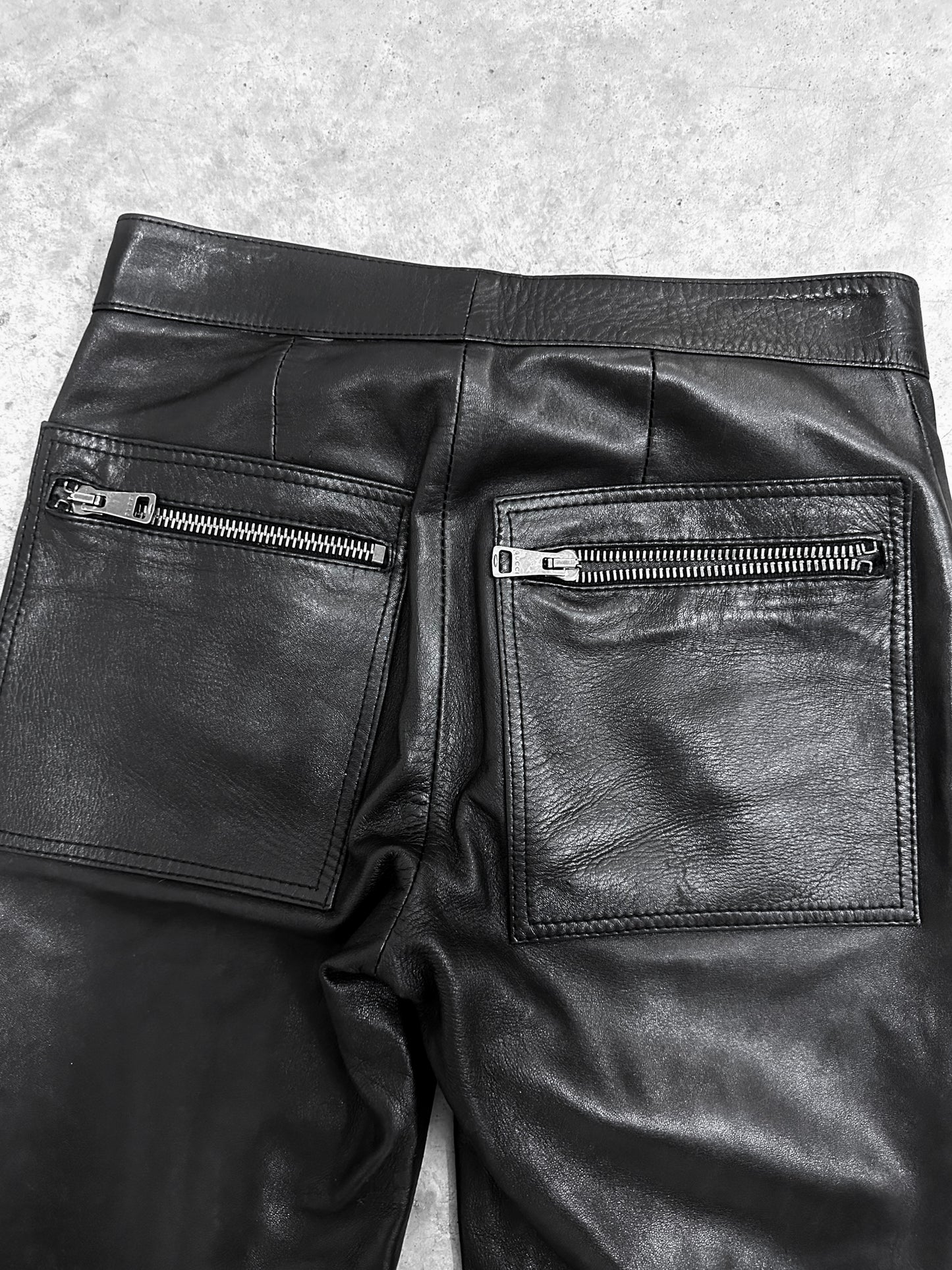 Gucci by Tom Ford 2001 Runway Leather Pants (S)