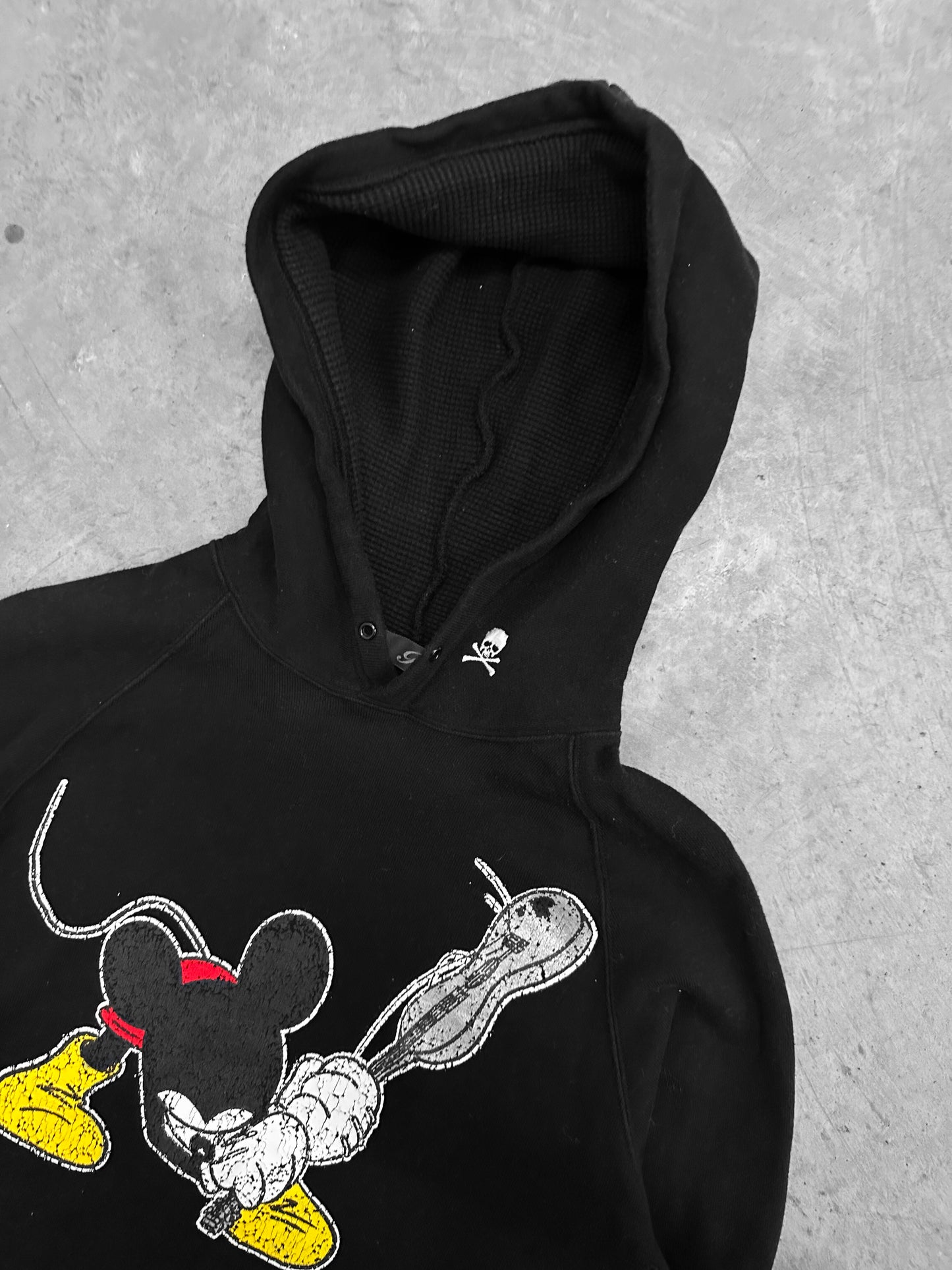 Roen x Mickey Mouse Kurt Cobain Hoodie