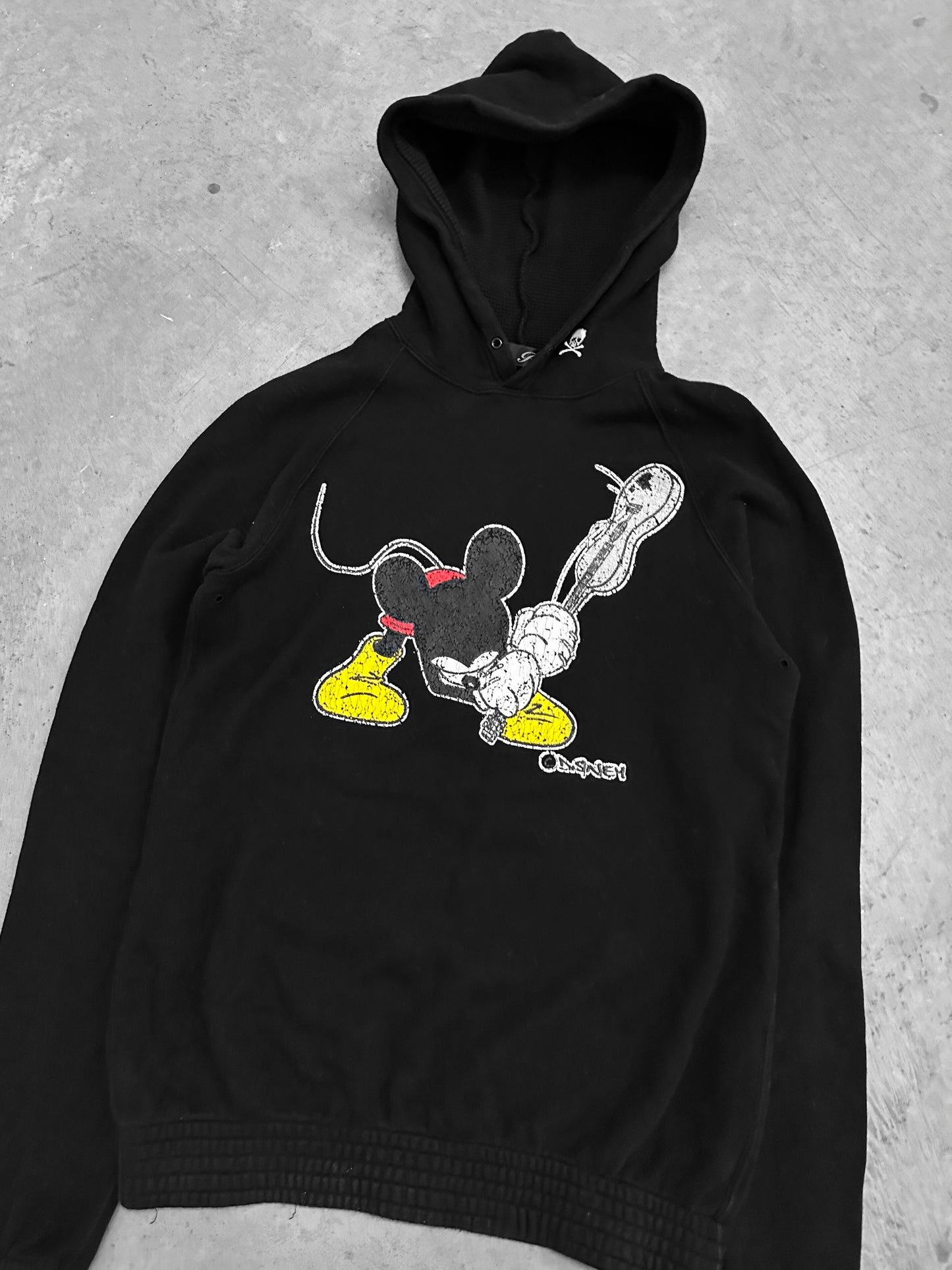 Roen x Mickey Mouse Kurt Cobain Hoodie