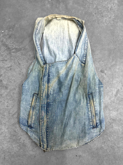 Helmut Lang Denim Assymetrical Vest