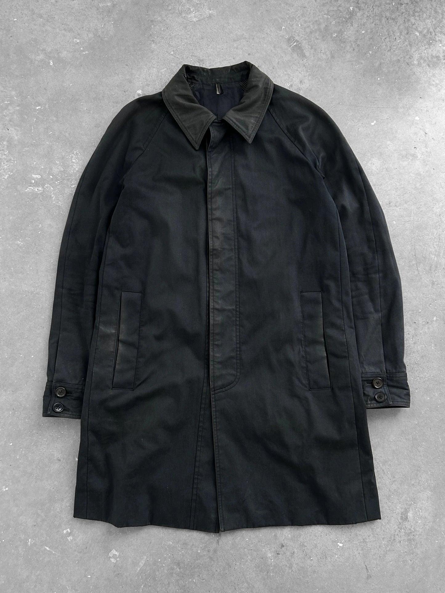 Dior Homme AW05 Hedi Slimane Japan Exclusive Waxed Trench (M)