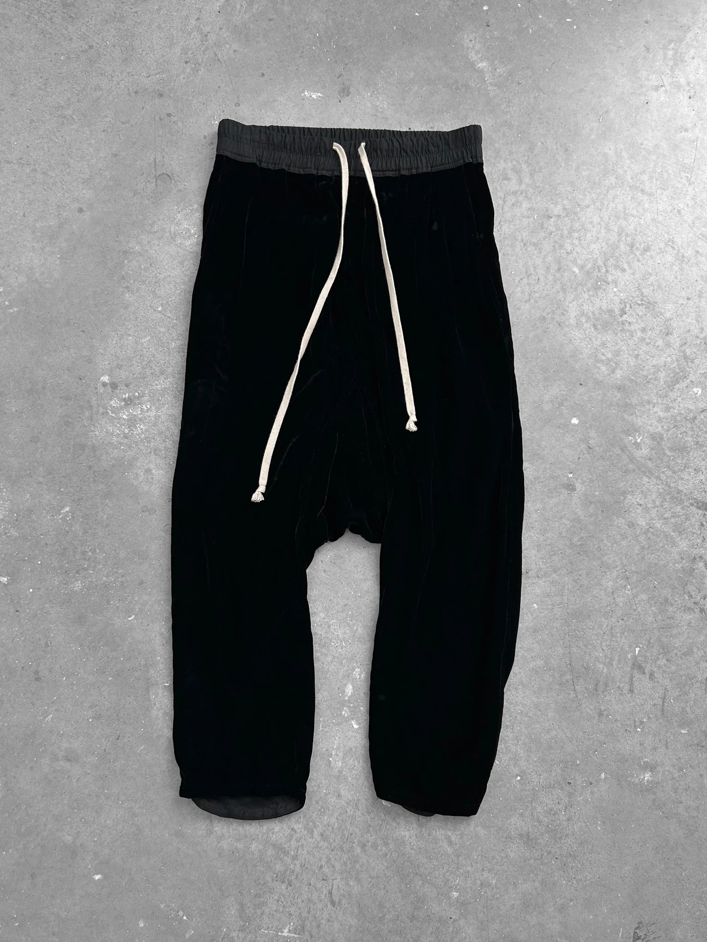 Rick Owens FW17 Glitter Velour 3/4 Pants