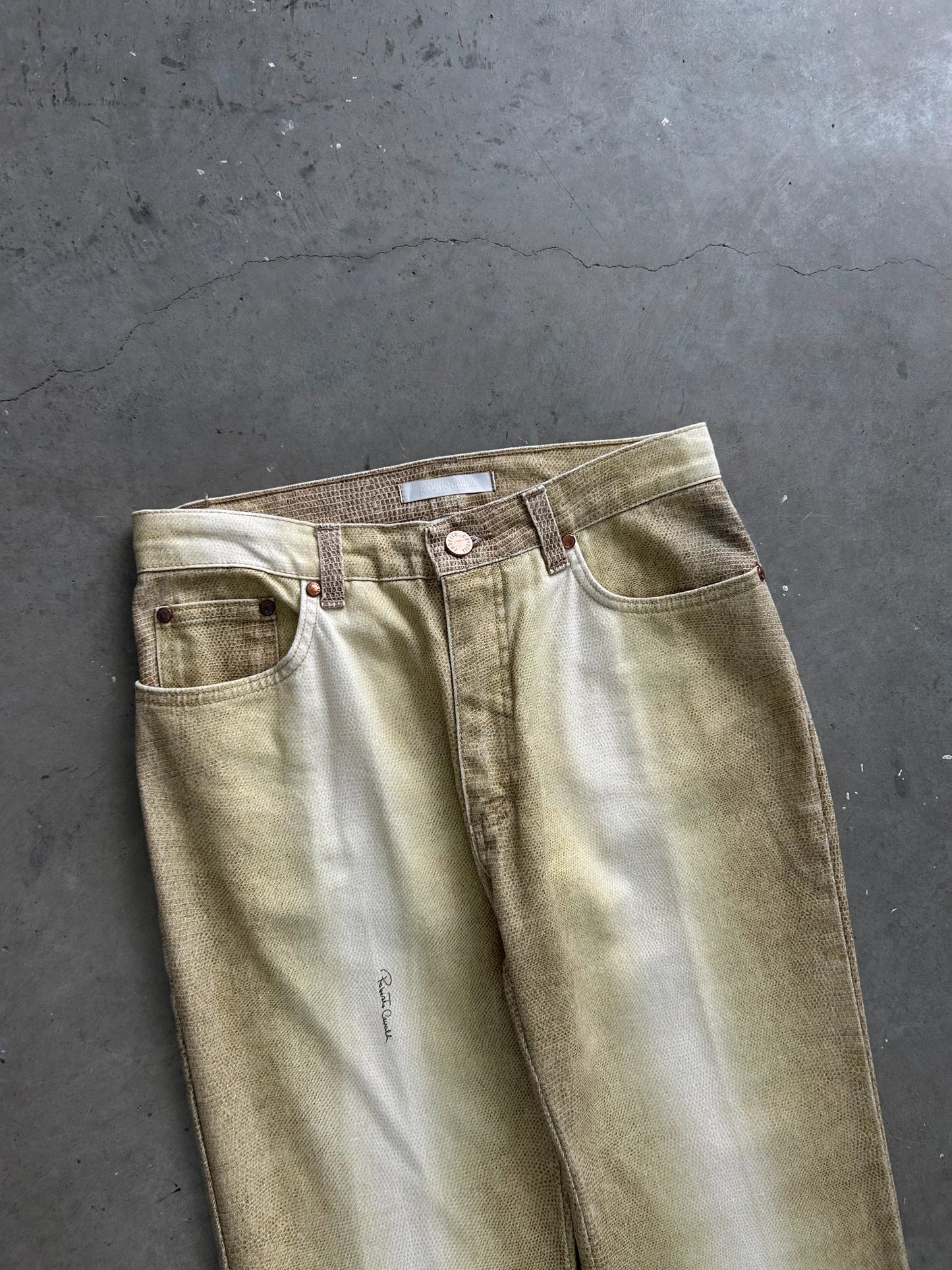 Roberto Cavalli Yellow 00's Jeans