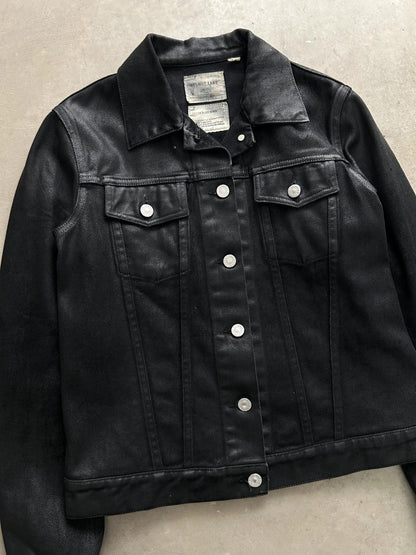 Helmut Lang Waxed Denim Jacket Black