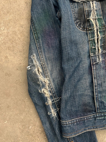 Dolce & Gabbana Safety Pin Denim Jacket