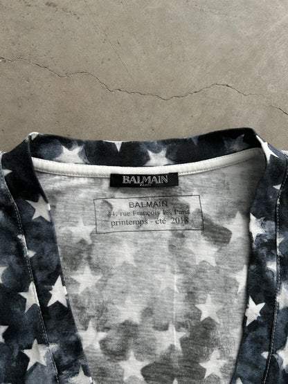 Balmain V-Neck Usa Tee