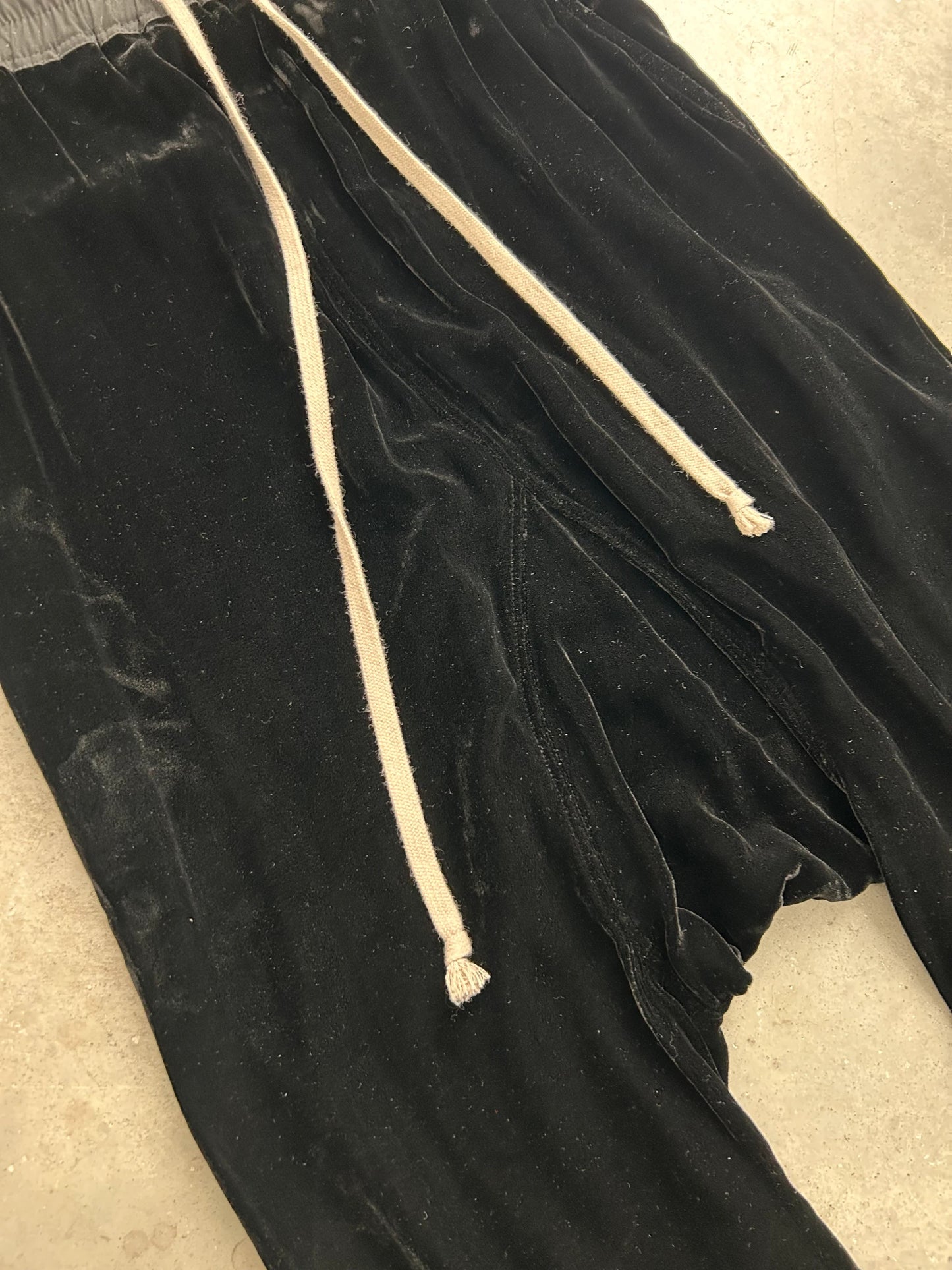 Rick Owens FW17 Glitter Velour 3/4 Pants