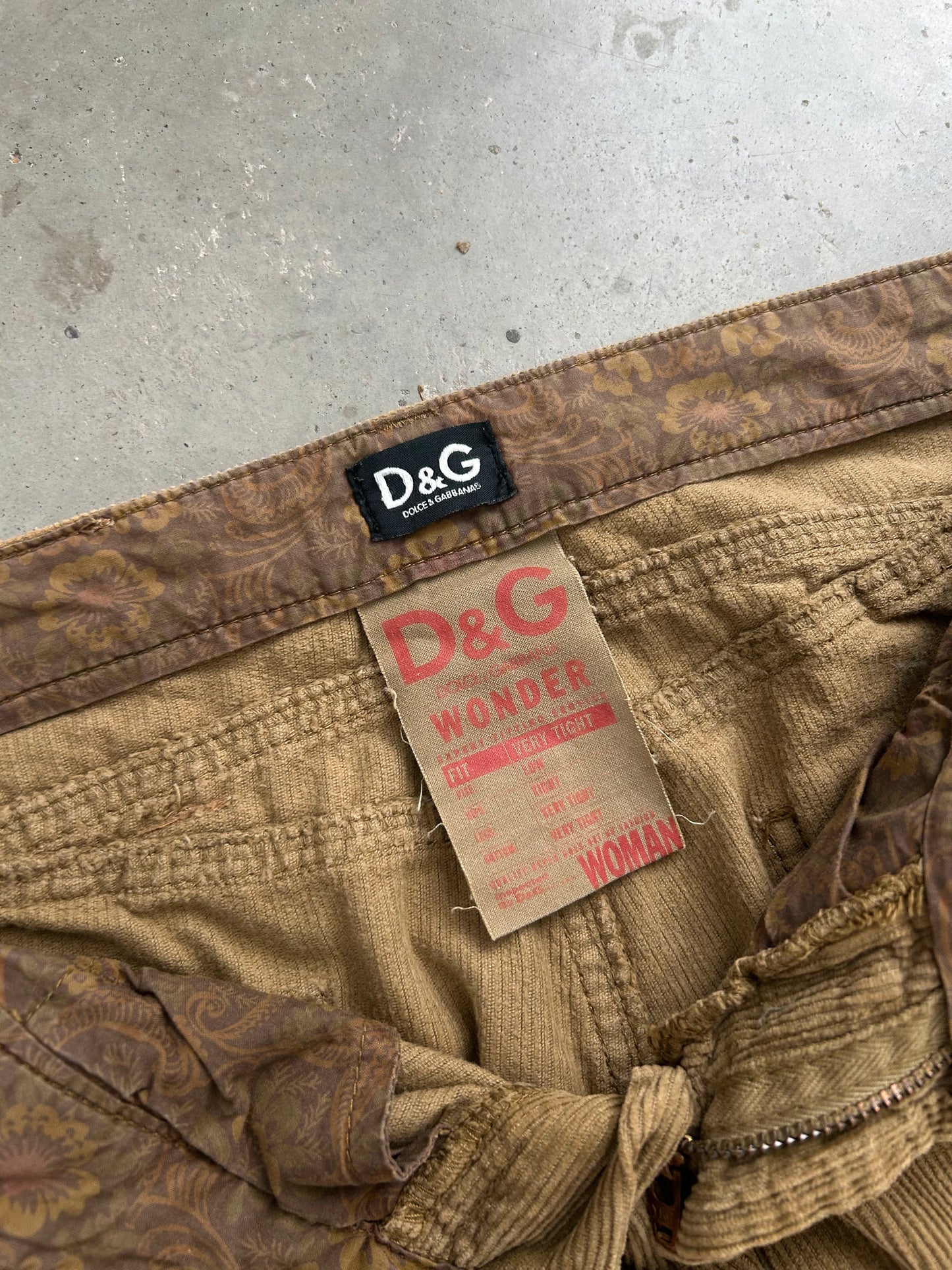 Dolce & Gabbana Corduroy Pants