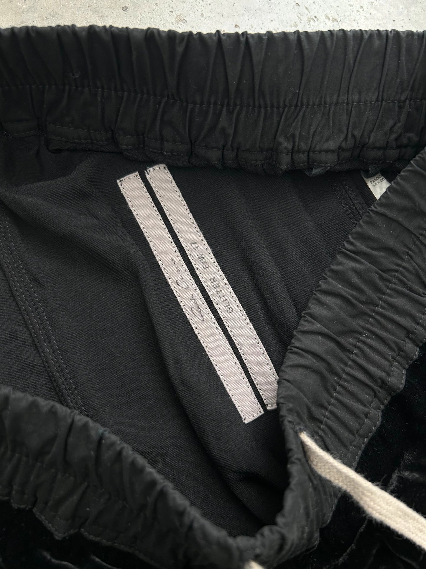 Rick Owens FW17 Glitter Velour 3/4 Pants