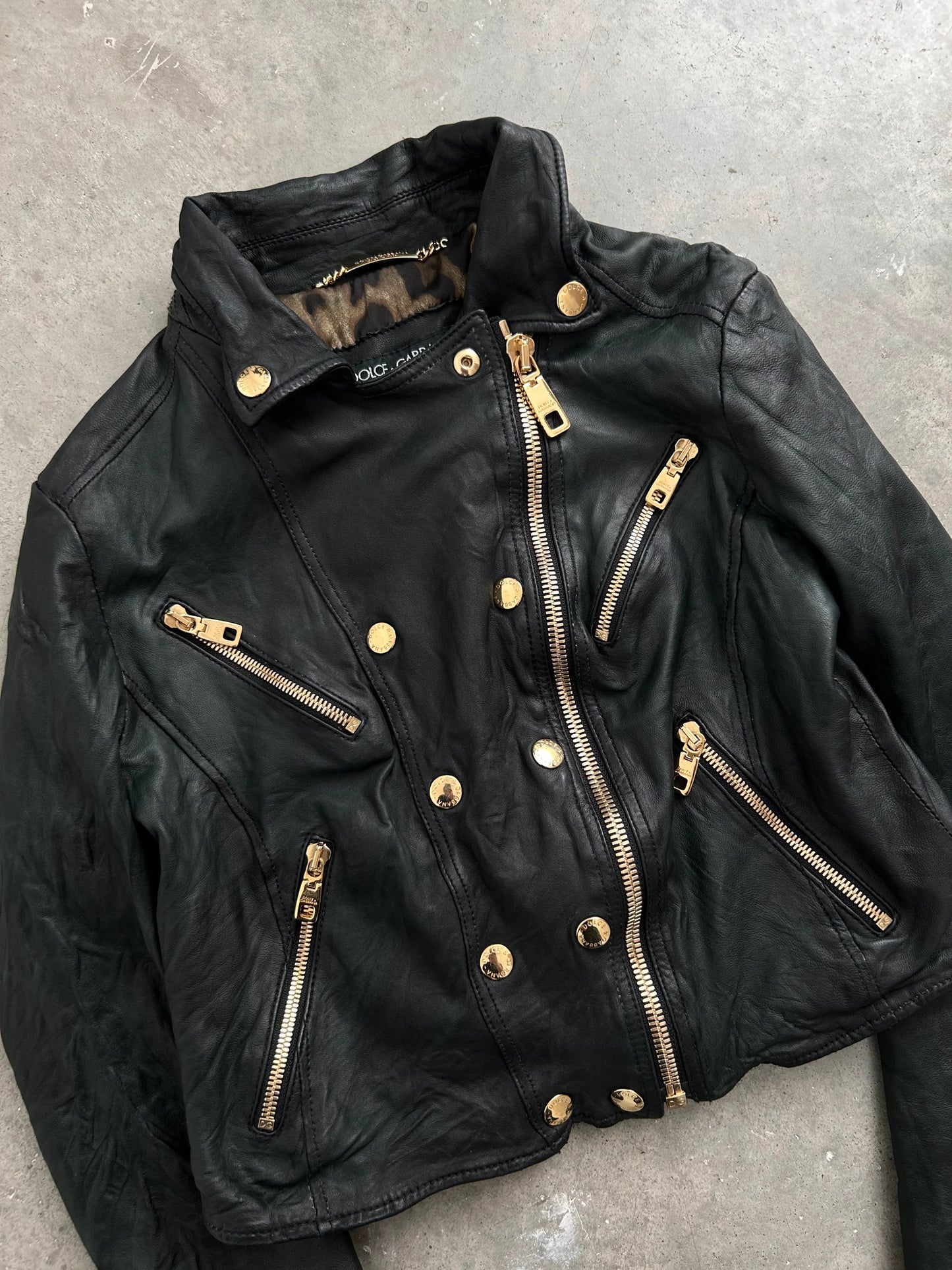 Dolce & Gabbana 00's Leather Jacket