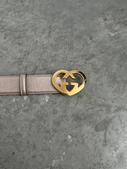 Gucci 00's Heart Logo Belt