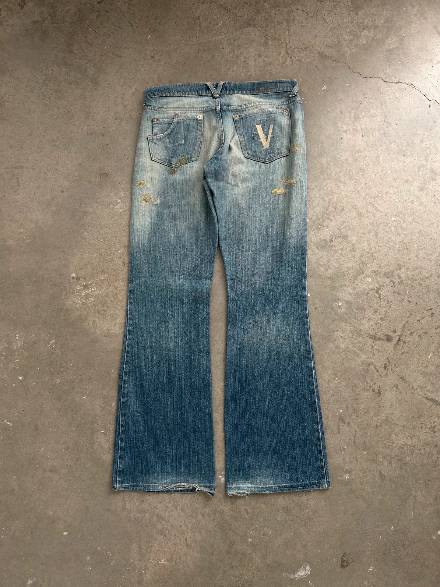 Versace 00's Vintage Distressed Jeans