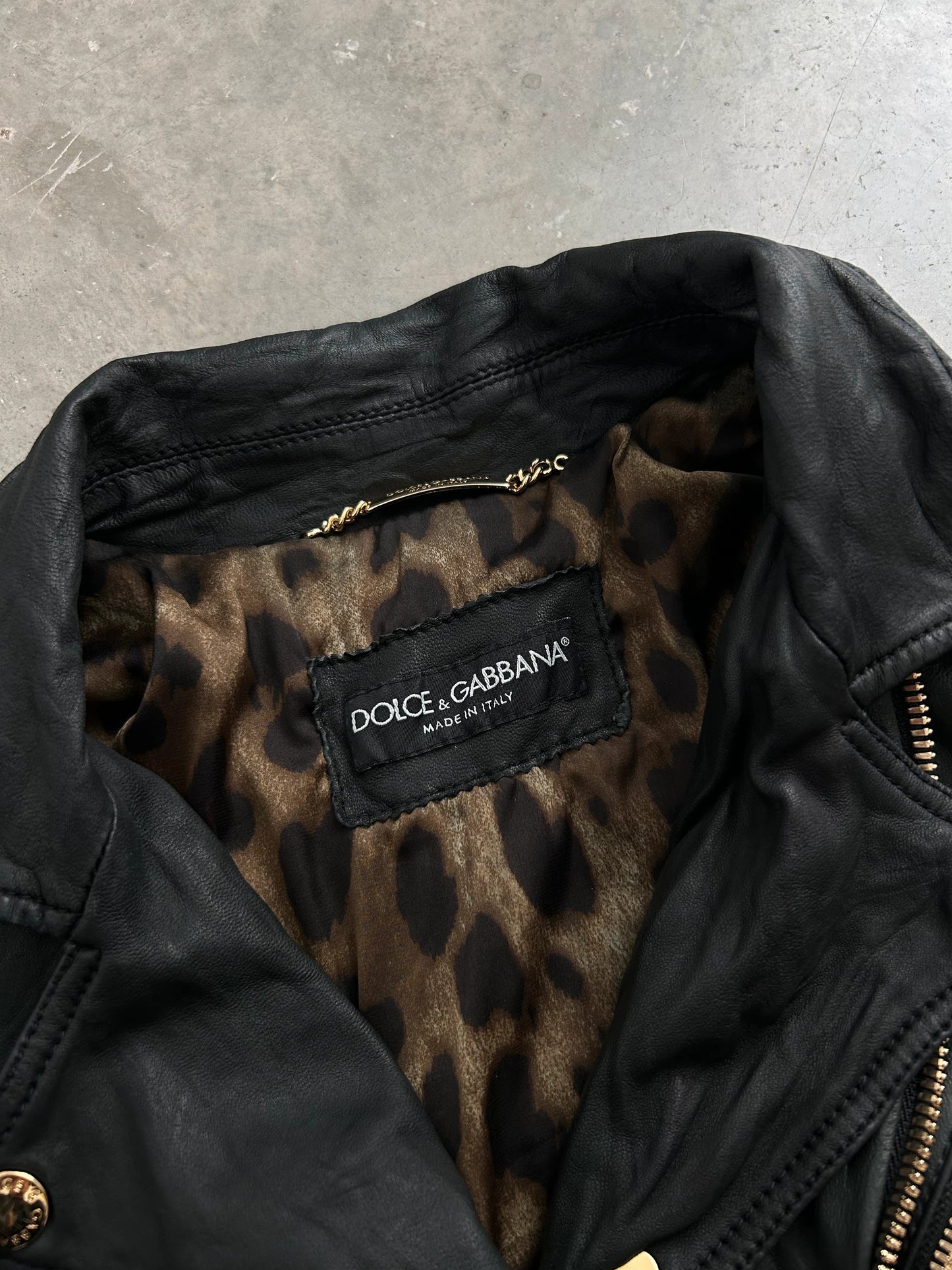 Dolce & Gabbana 00's Leather Jacket