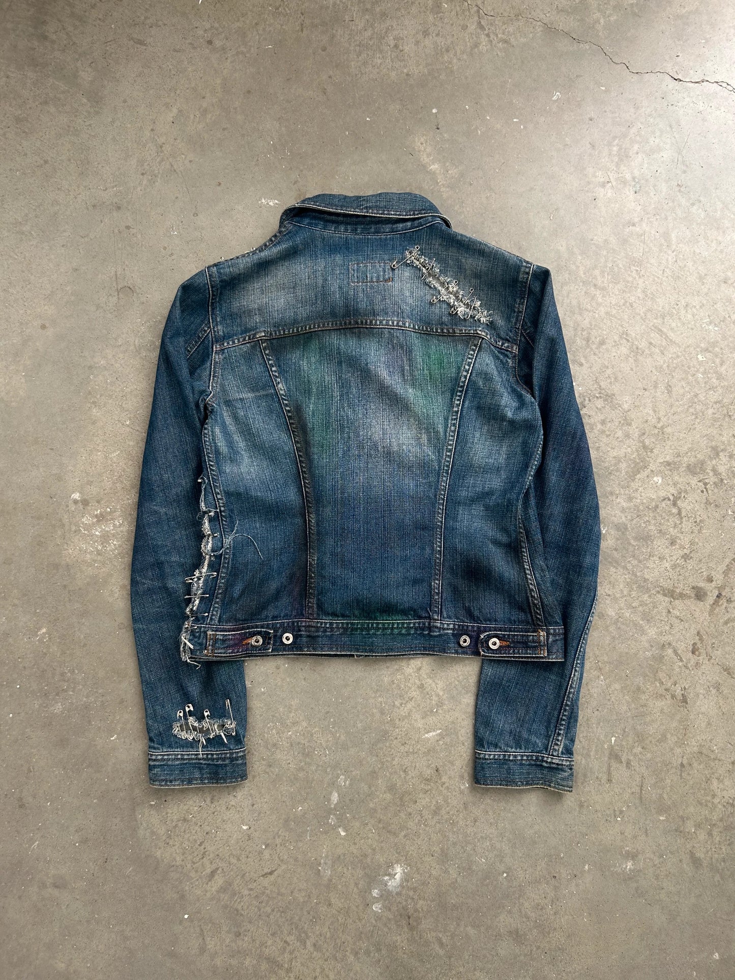 Dolce & Gabbana Safety Pin Denim Jacket