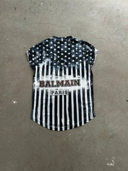 Balmain V-Neck Usa Tee