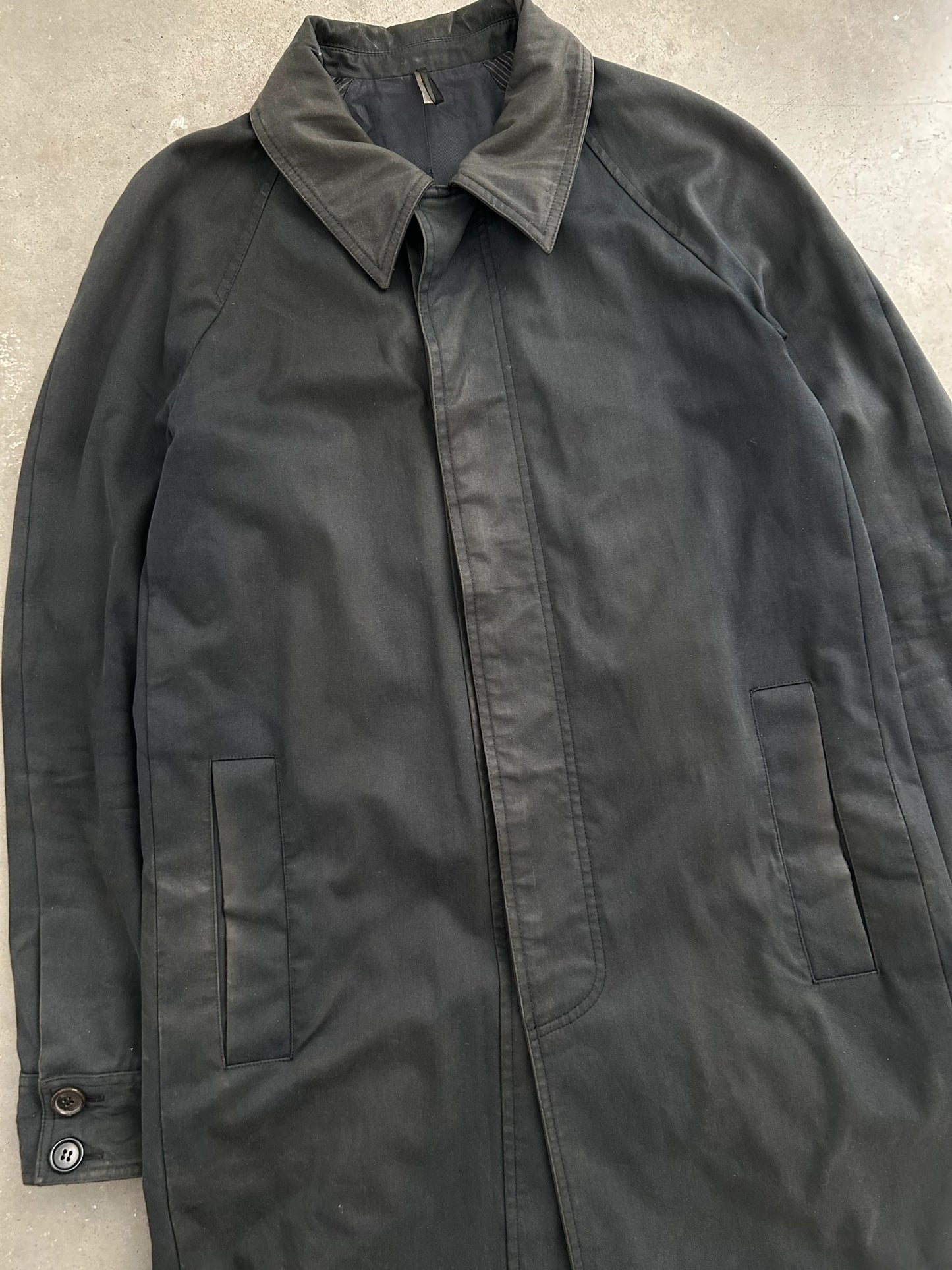 Dior Homme AW05 Hedi Slimane Japan Exclusive Waxed Trench (M)