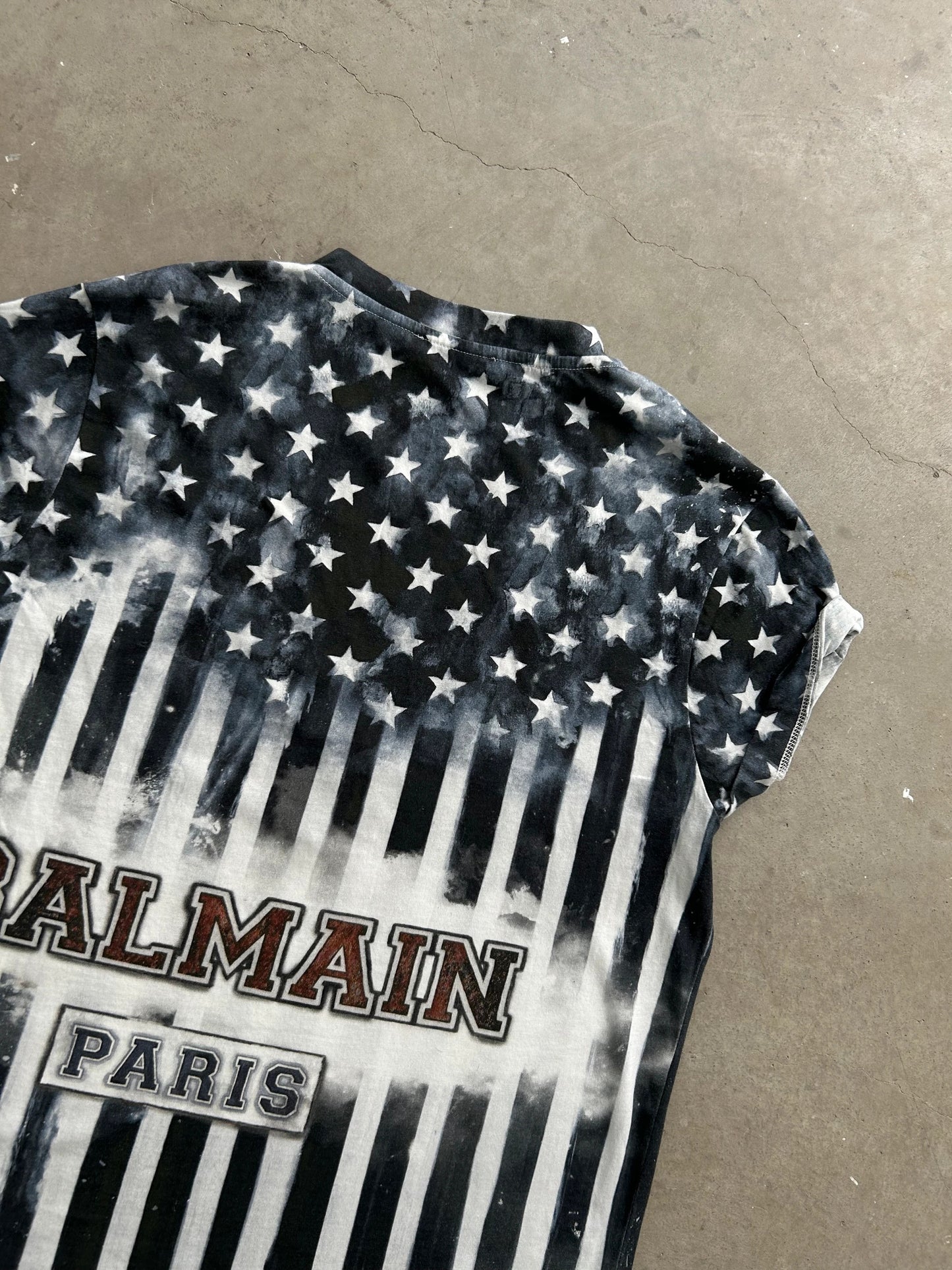 Balmain V-Neck Usa Tee