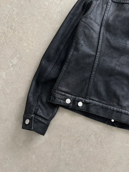 Helmut Lang Waxed Denim Jacket Black