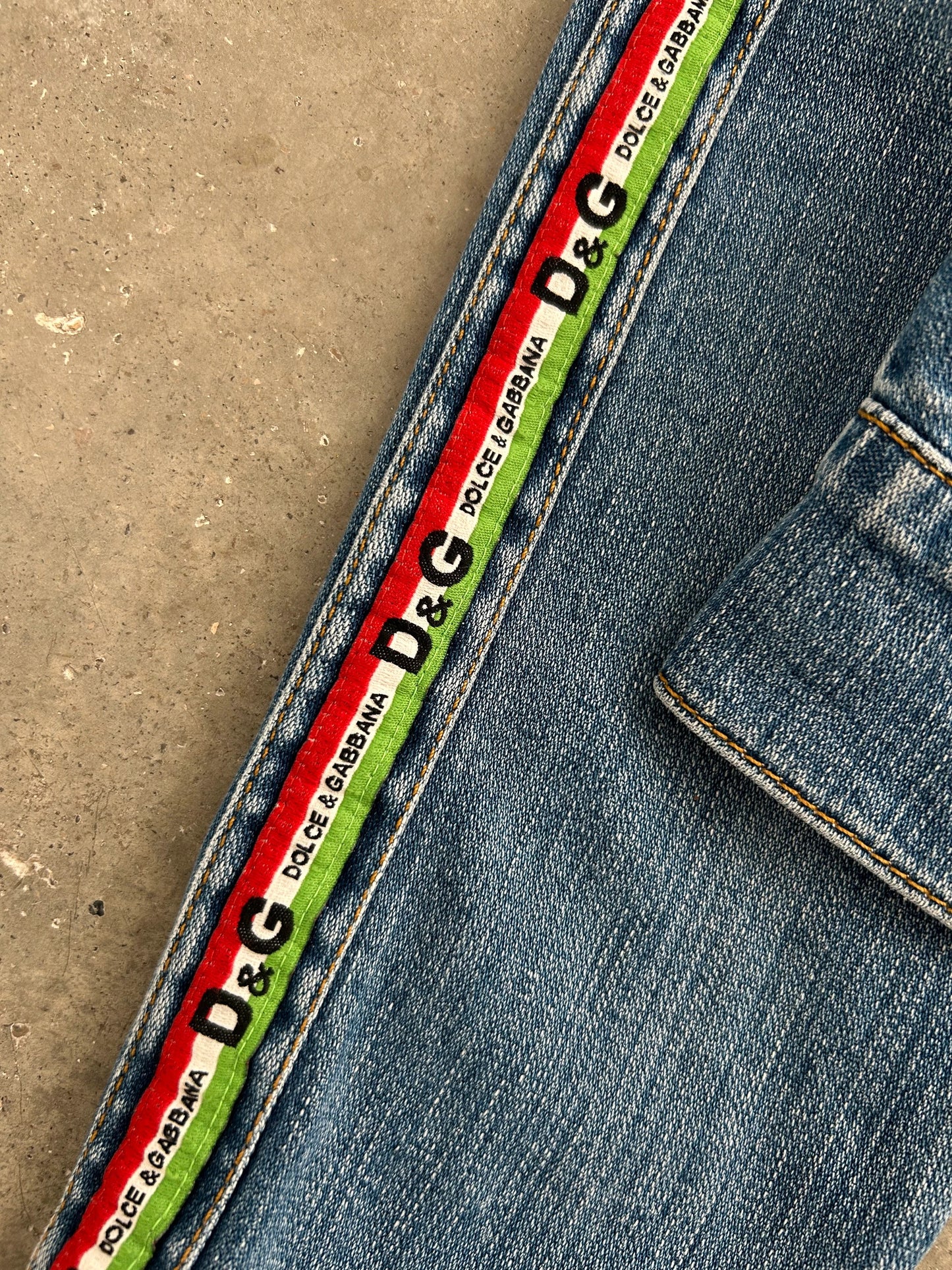 Dolce & Gabbana Italian Flag Denim